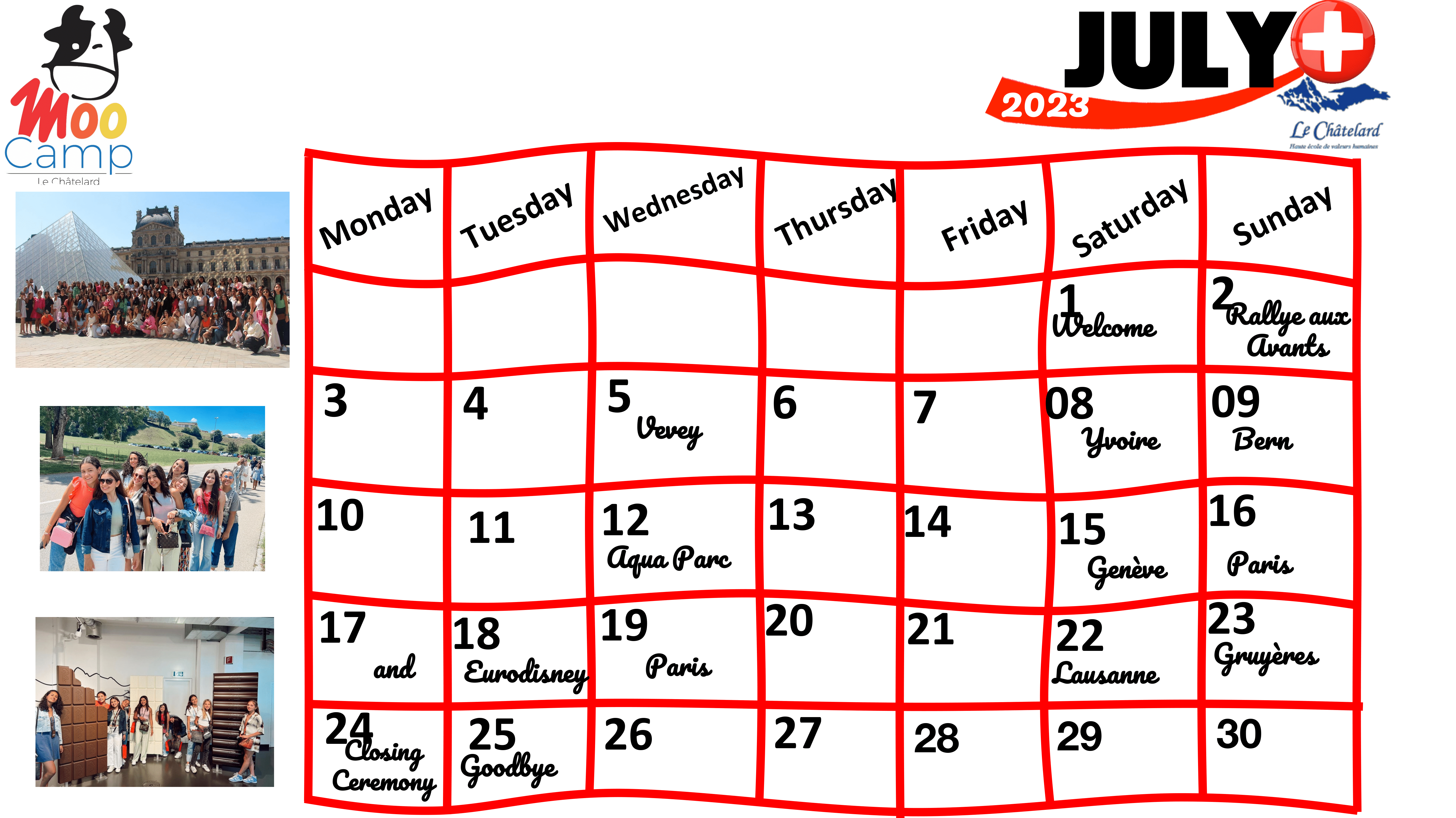 Moo Camp Calendar 2023